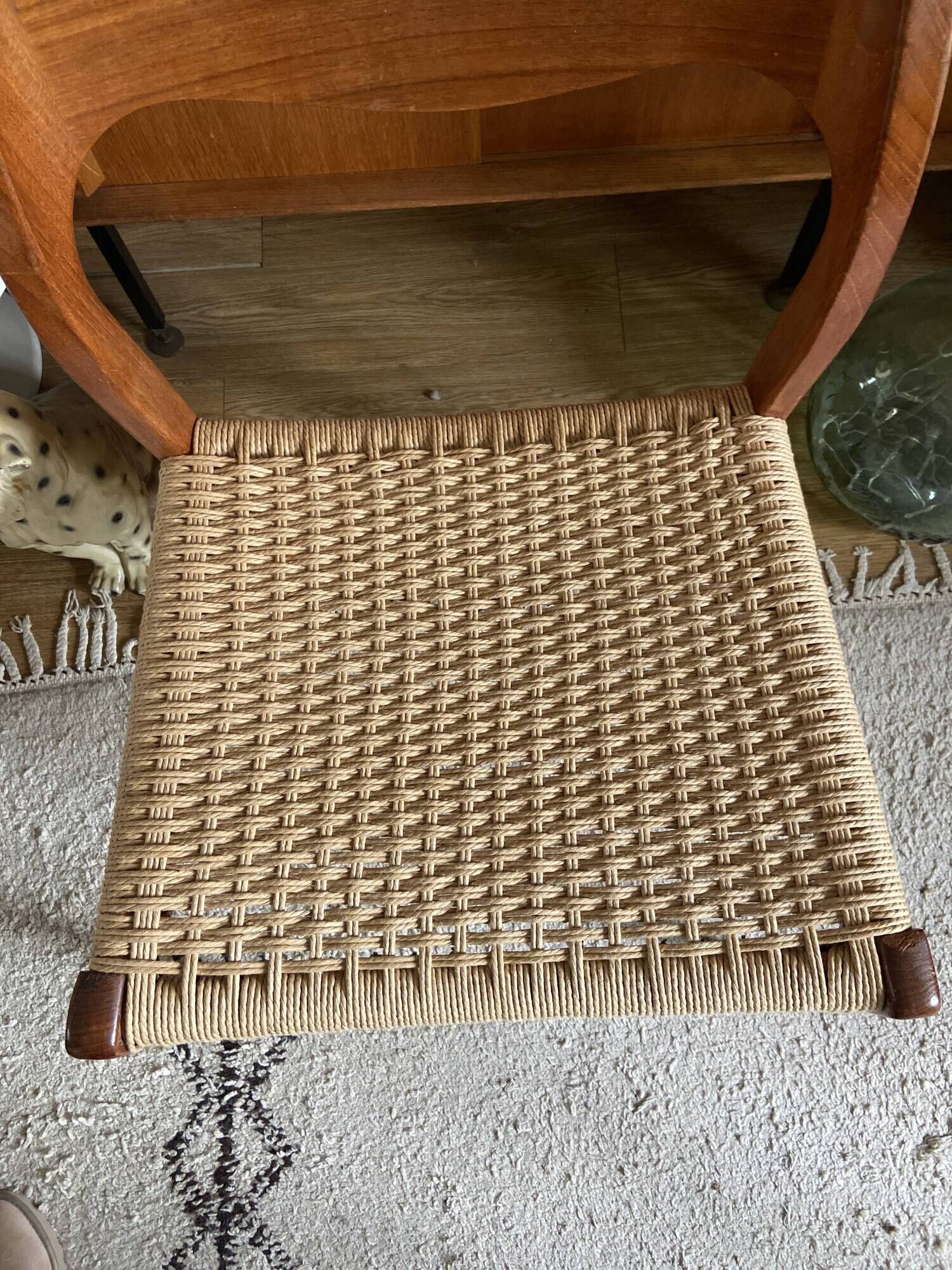 Chair n•71 by Niels Otto Moller in teak and Danish rope