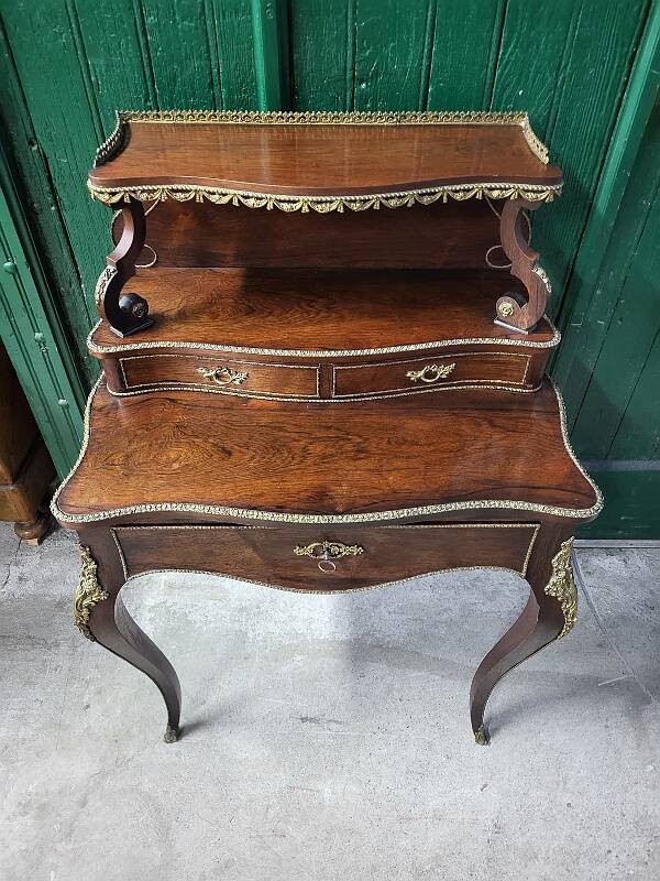19th century rosewood stepped writing desk