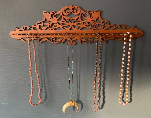 Old cut-out wooden wall display from the 1900s