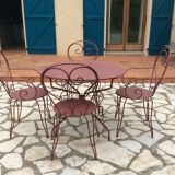 Wrought iron garden salon
