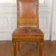 Set of 6 Art Deco carved walnut chairs, Circa 1920