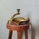 Pair of brass candle holders Scandinavian decoration