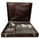 Silver metal cutlery set