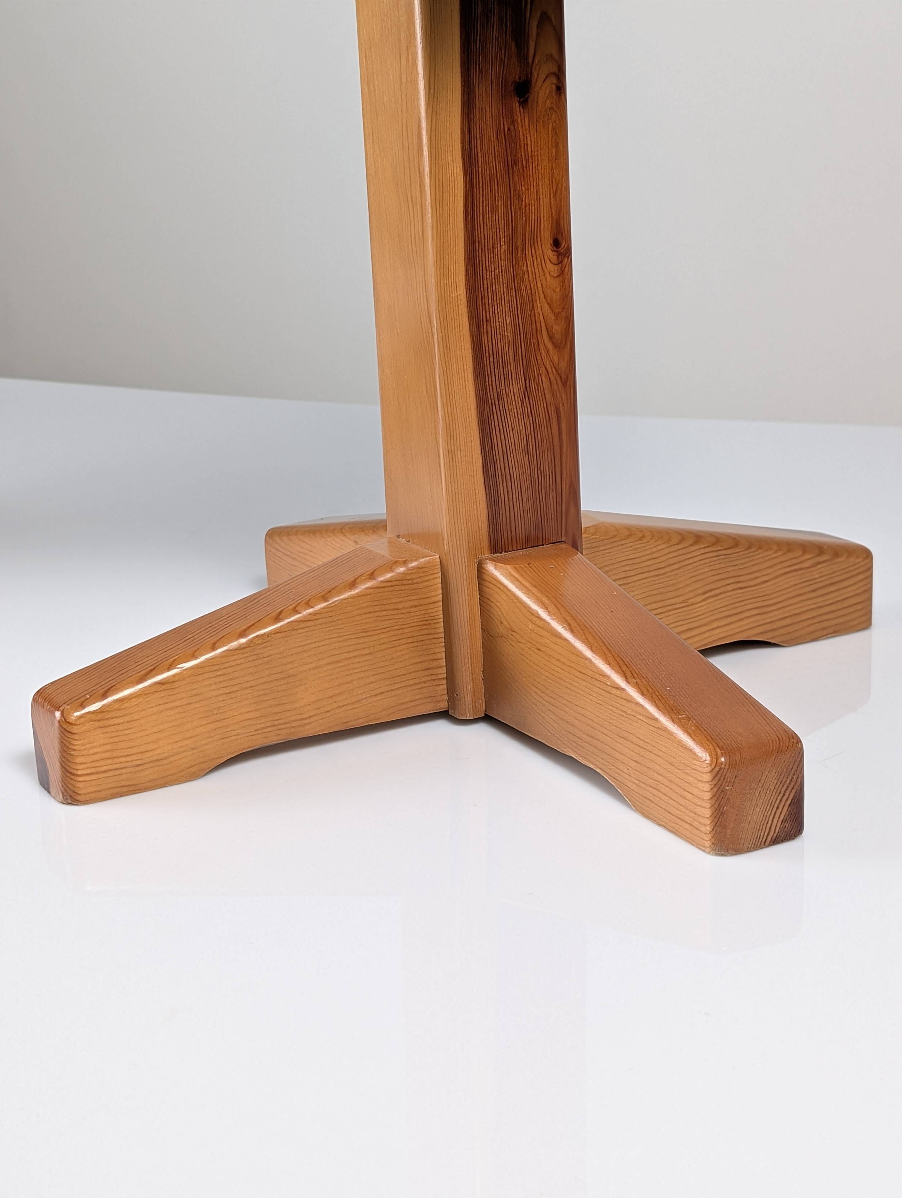 Pair of Scandinavian pine and fabric stools, 1980s