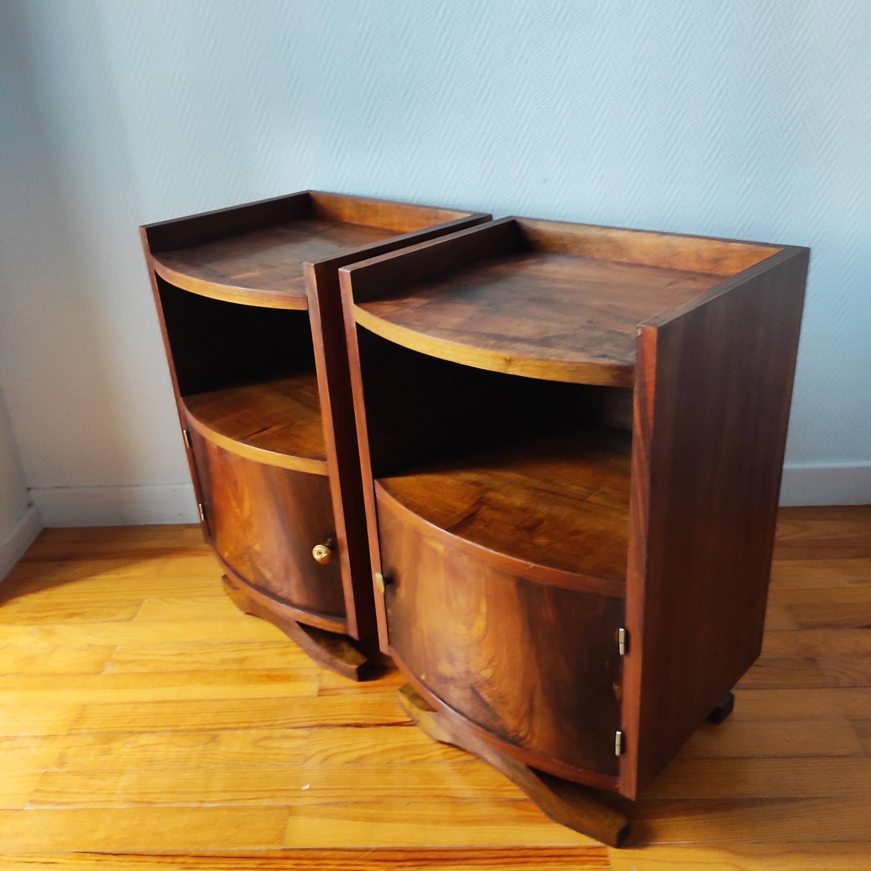 Pair of Art Deco bedside tables