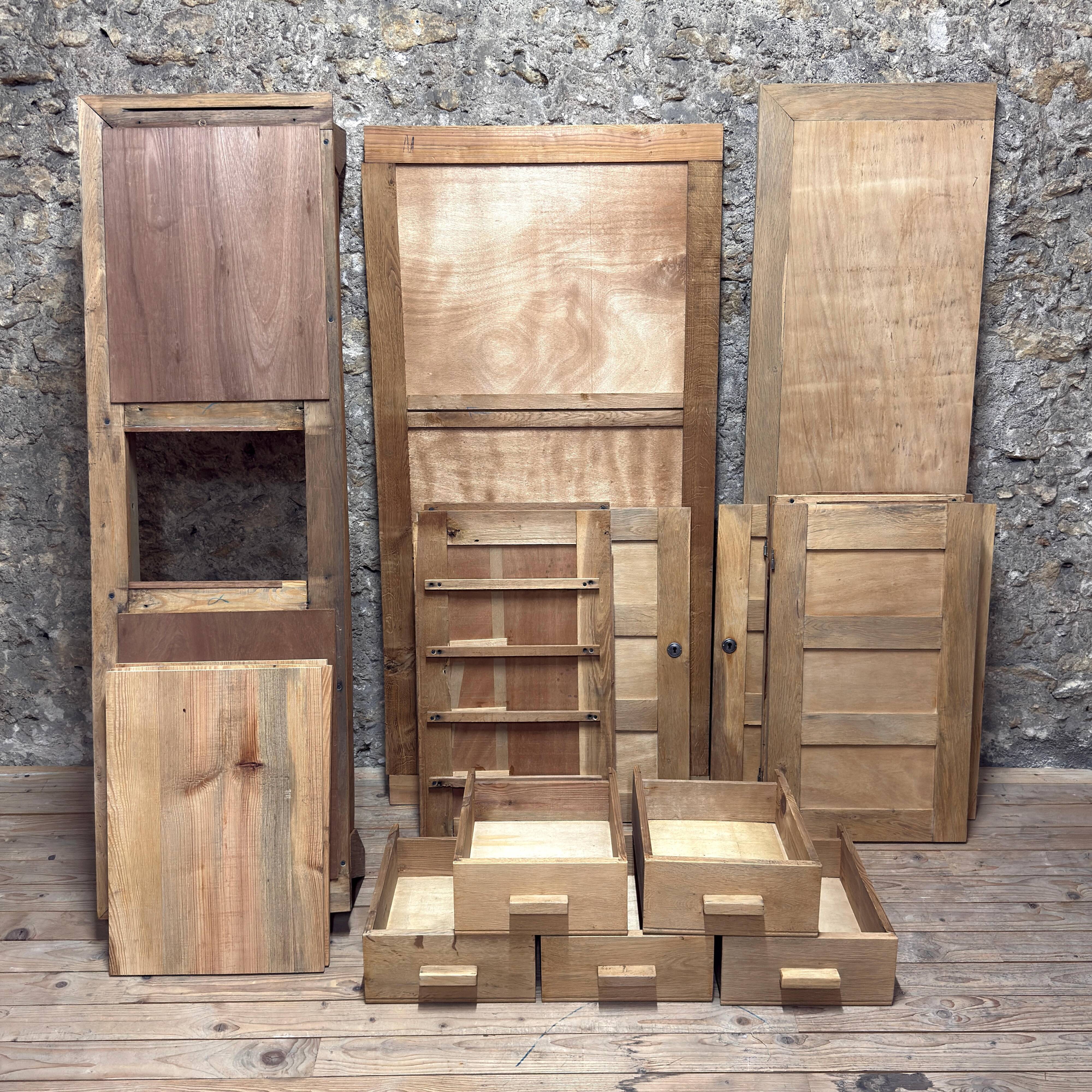 Buffet Very René Gabriel - Raw Oak - Reconstruction Furniture - Year