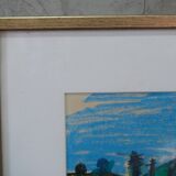 Max Gregor Carlsson,  Modern Swedish Painting, 1950s, Pastel, Framed