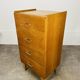 Commode chiffonnier années 50, bois blond