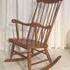Rocking chair in blond wood