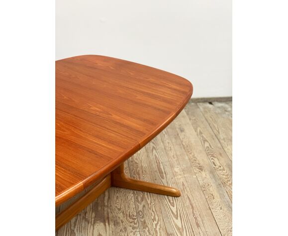 Oval Extendable Danish Mid Century Design Teak Dining Table By Rasmus Selency Oval Extendable Danish Mid Century, Solid Teak Extendable Dining Table