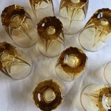 Set of 10 old liqueur glasses