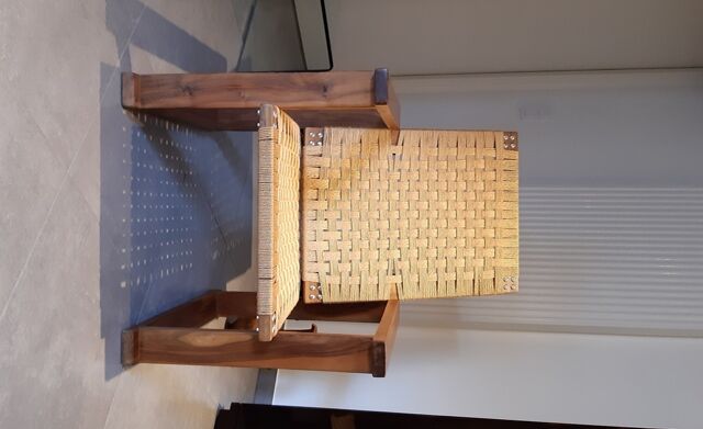 Old brutalist armchair