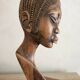 Bust of an African woman in precious wood