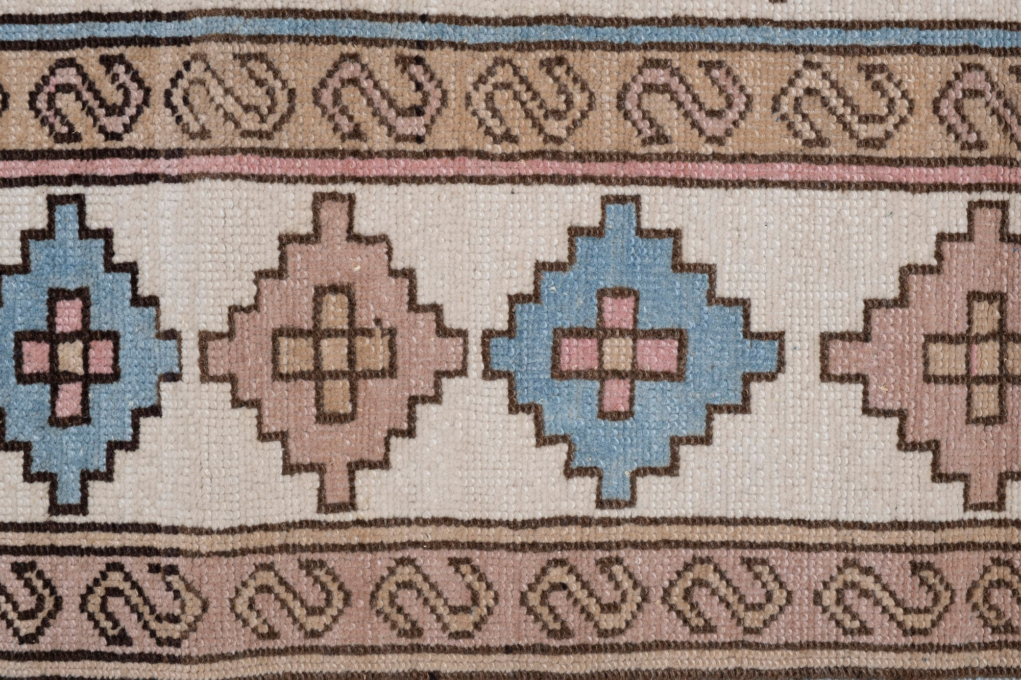 Vintage soft color turkish oushak rug 175 x 244 cm