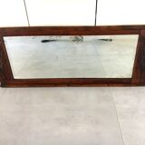 Large vintage mirror 40s oak frame 103x42cm
