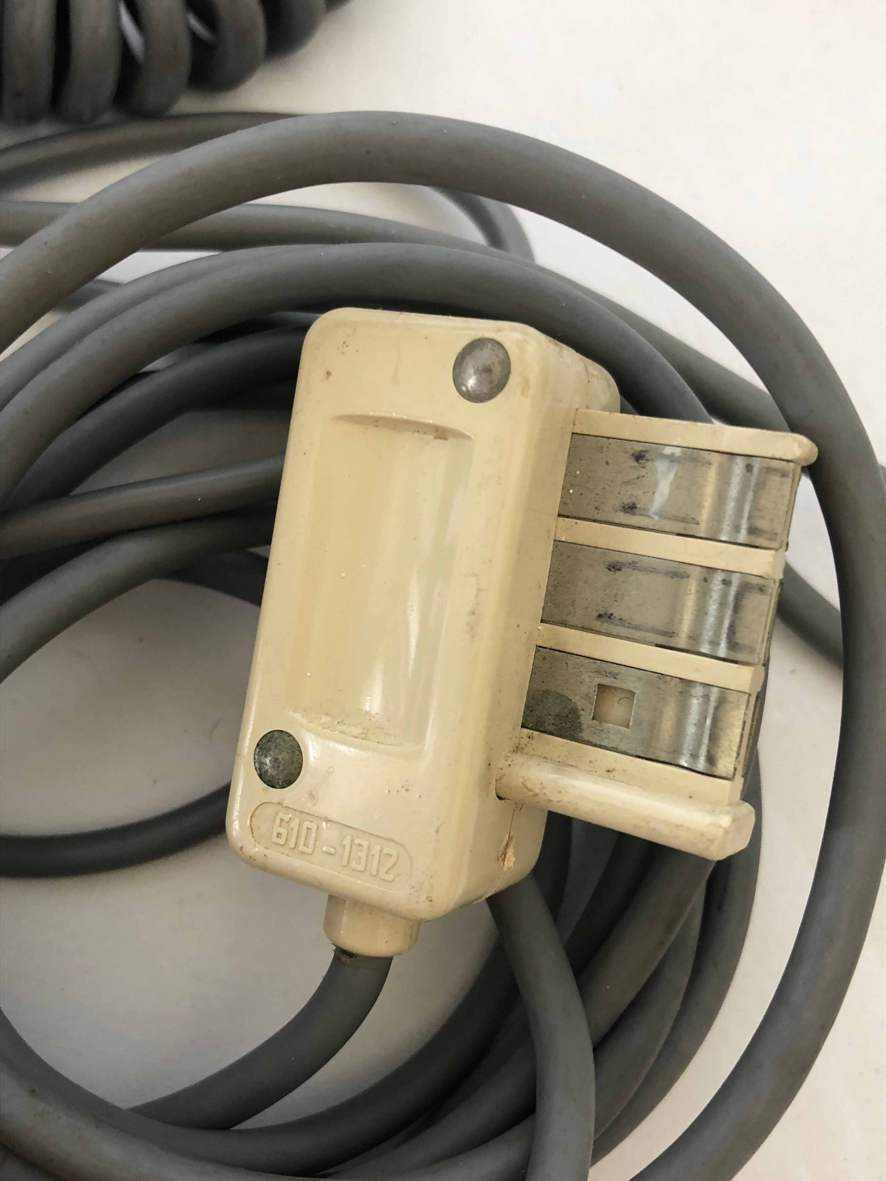 Phone handset two-tone gray mouse