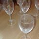 6 crystal wine glasses