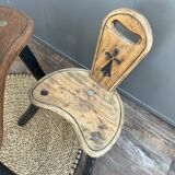 “Child” desk and chair – brutalist art