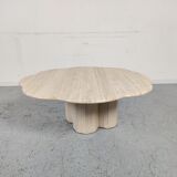 Travertine coffee table "cloud", 80s
