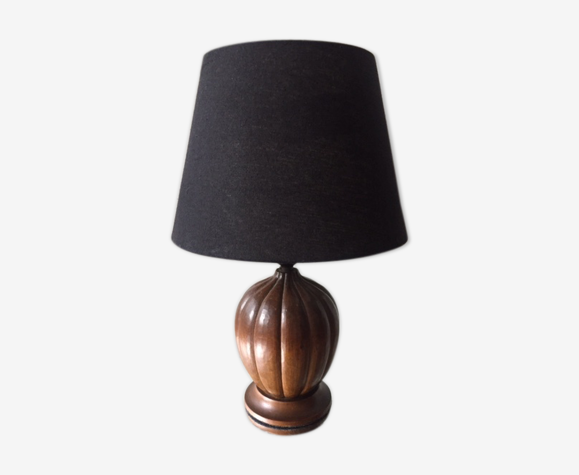 Stunning Art Deco Lampbase In Carved Wood Selency Stunning Art Deco Lampbase In Carved, Art Deco Lamp Base