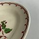 Oval Ravier Badonviller in vintage earthenware, vintage pink red dish.
