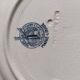 Flat plates (4) in earthenware from Saint Amand and Hamage, Terre de fer, Marie Louise model, c