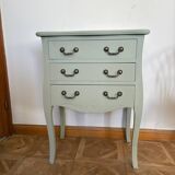 Commode arbalète verte céladon