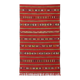 Red Moroccan kilim rug