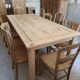 Renovated rectangular dining table