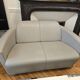 Canapé 3 places, 2 places et un fauteuil en cuir gris Calia Italia