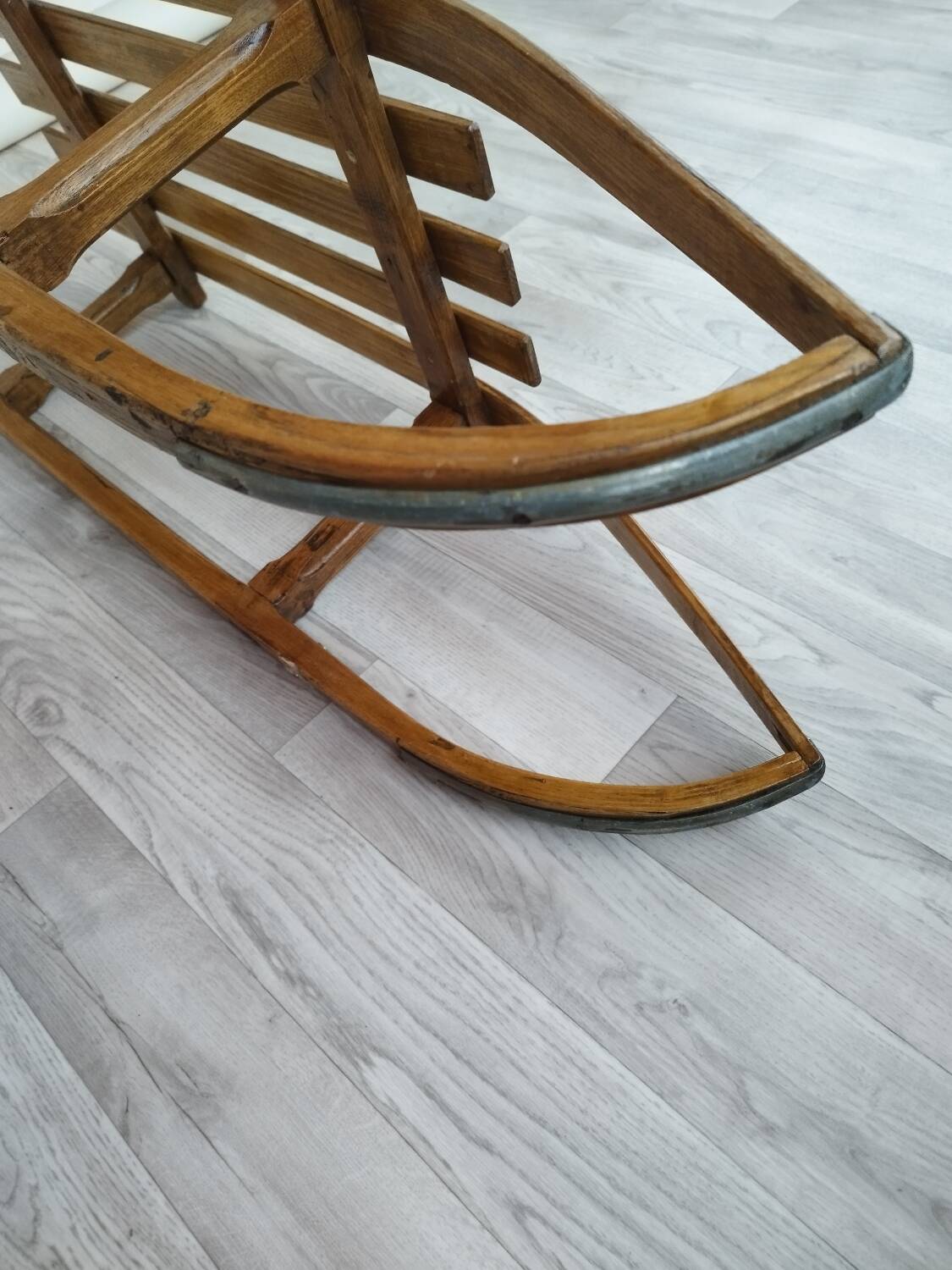 wooden sled