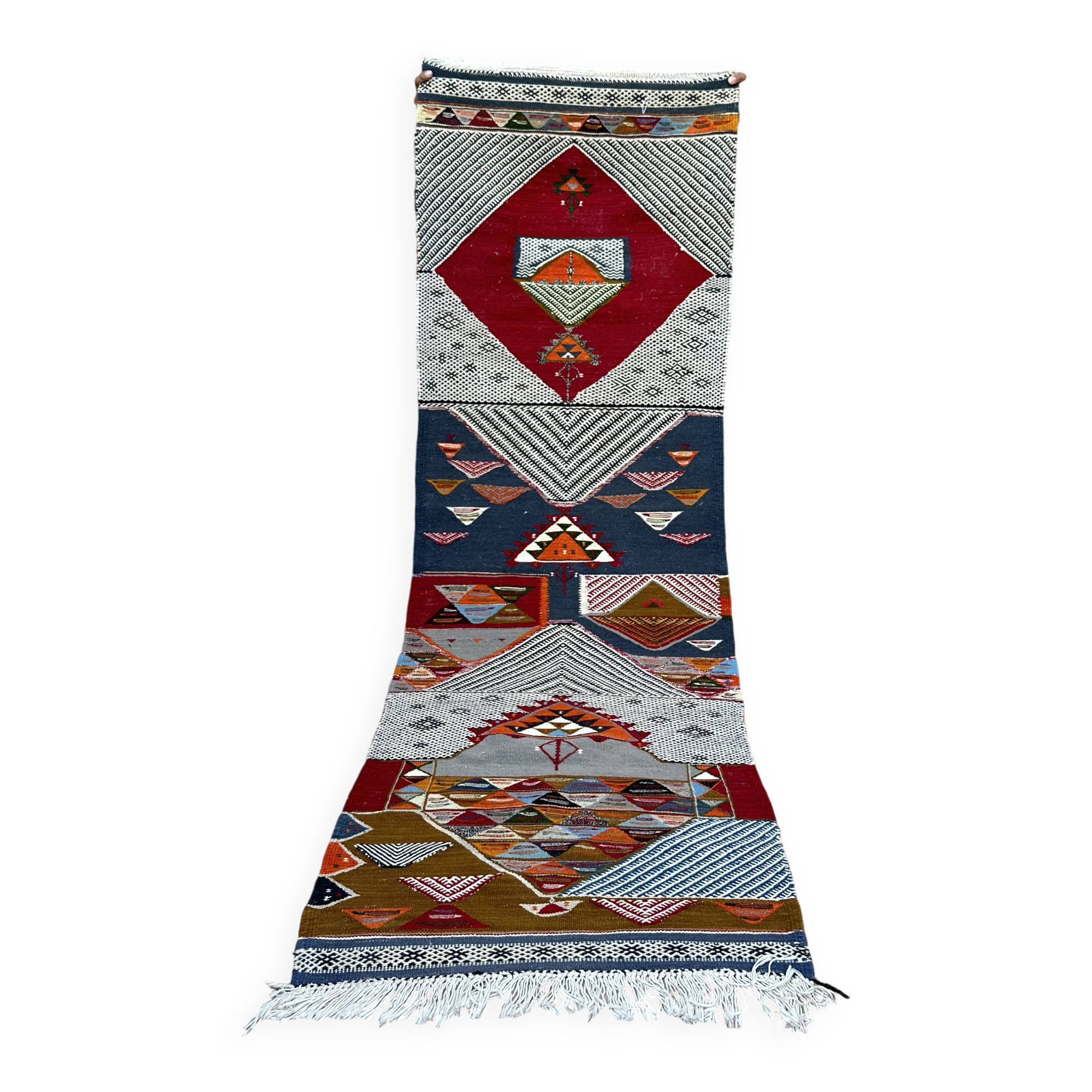 Contemporary Kilim Rug - Taznakht Kilim runner - runner - Unique runner rug - Berber rug