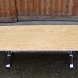 Travertine bench , 1970s