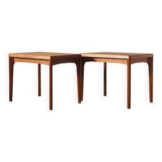 Teak Side Tables by Henning Kjærnulf for Vejle Stole & Møbelfabrik, 1960s, Set of 2