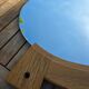 Oval mirror by Guillerme and Chambron