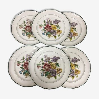 6 assiettes plates villeroy et boch modèle cannes