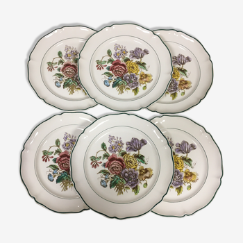 6 flat plates Villeroy and Boch model Cannes
