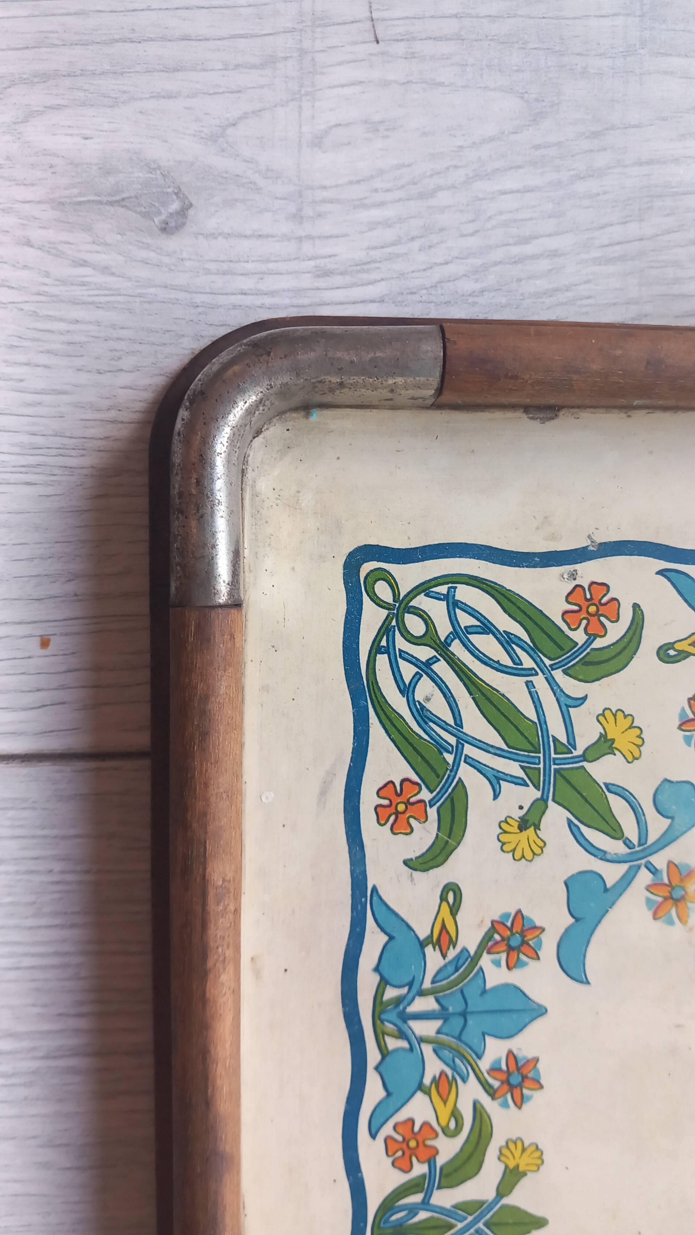 Petit plateau cuisine ancien en bois