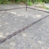 Coffee table with tiled and wrought iron finish