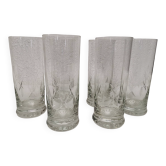 Large crystal glasses