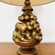 Wooden Hollywood Regency Table Lamp
