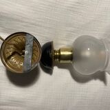 Art deco torchiere wall light