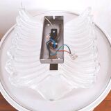 Murano glass wall lamp with frosted effect, 70s design
