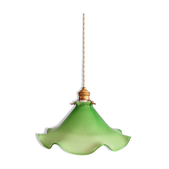 Vintage pendant light in opaline 1960s 1970s