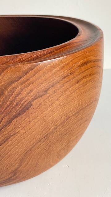 VINTAGE Solid Teak Salad Bowl