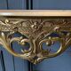 Gilded bronze console Louis XV style and its Mirror Mid-twentieth Marble