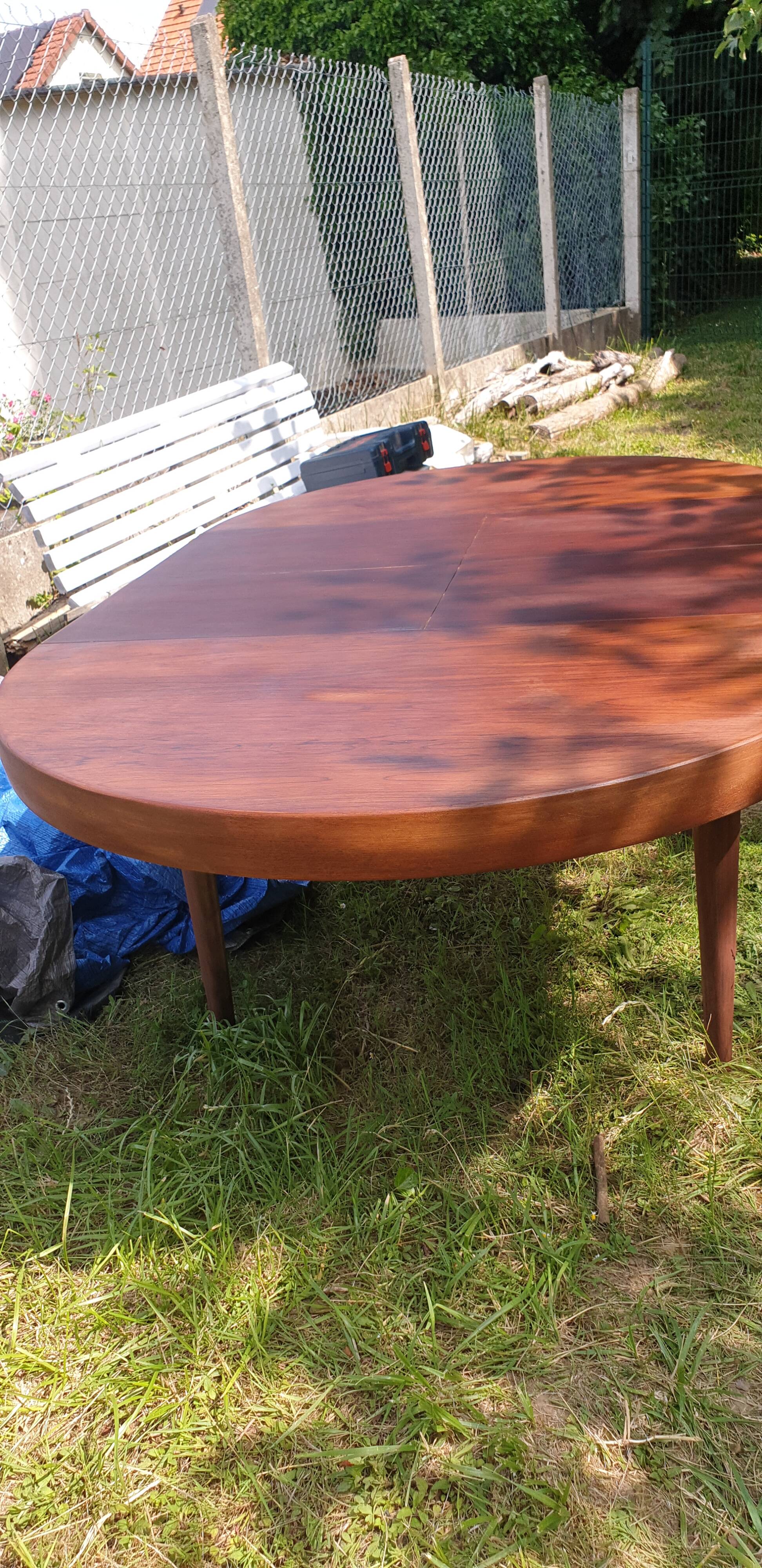 Vintage Danish Rosewood Extendable Dining Table