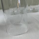6 engraved glasses