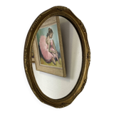 Antique oval mirror