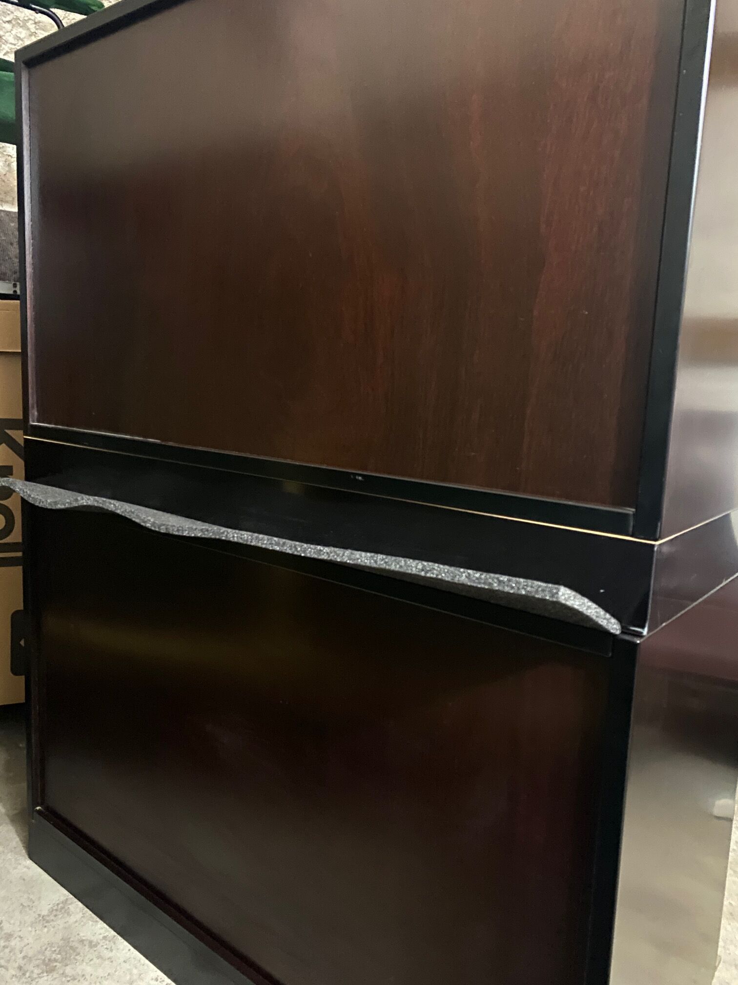 Pair of chests of drawers abbondinterni mahogany almost black.